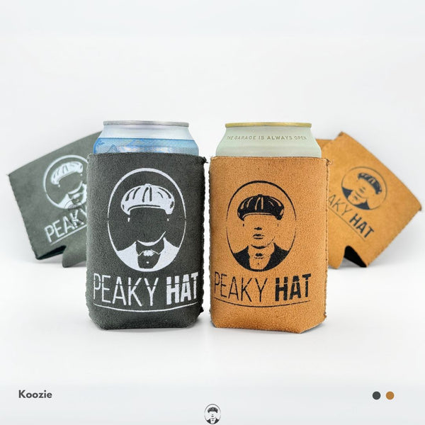 Peaky Hat Suede(ish) Koozie