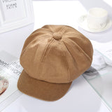 New Women Woolen Newsboy Hat - Peaky Hat - Picked by Peaky Hat - Khaki - 