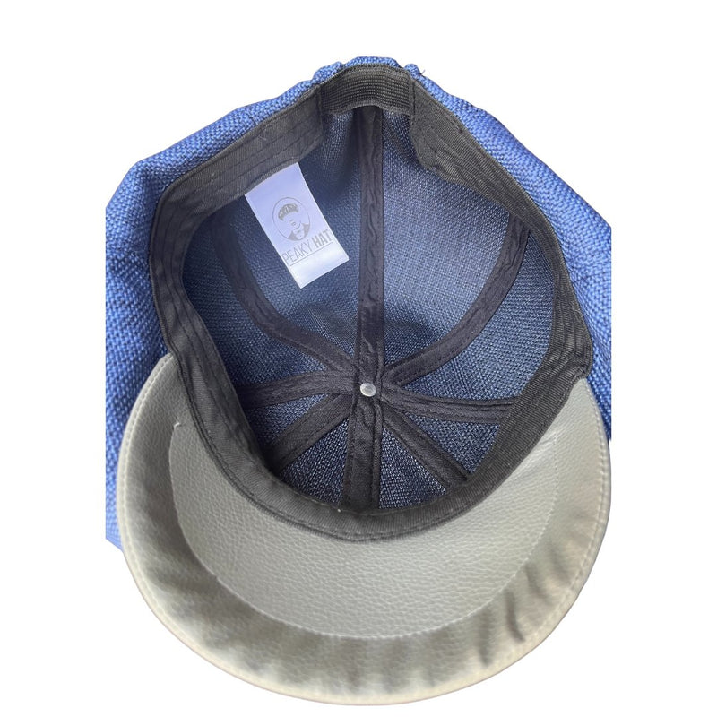 Peaky Colors - Peaky Hat - Made by Peaky Hat - Gray on Blue Fabric - 