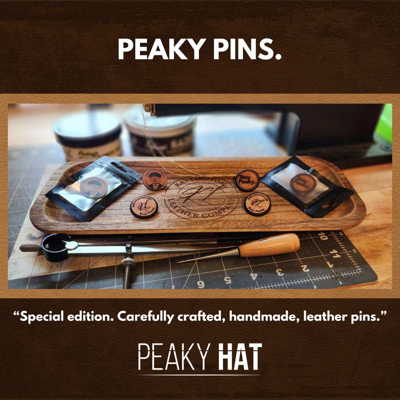 Peaky Pins - Peaky Hat - The Kattington Leather Company - Peaky Silhouette Pin - 