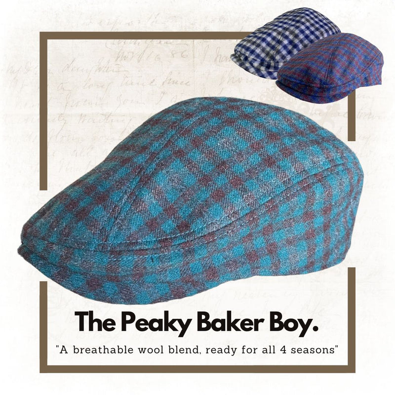 The Peaky Baker Boy - Peaky Hat - Made by Peaky Hat - White Gingham - 