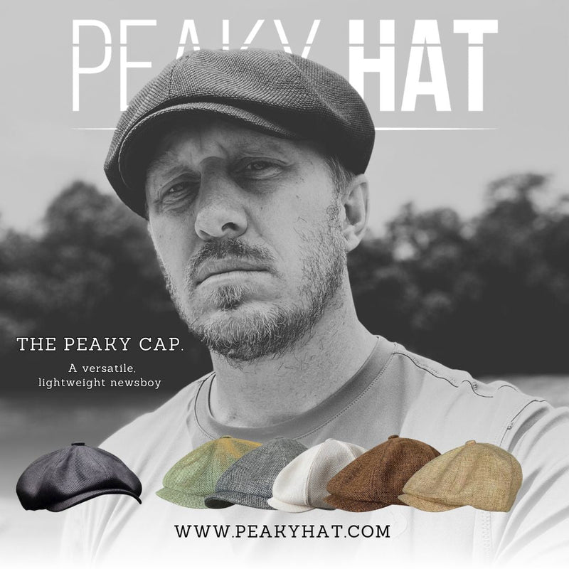 The Peaky Cap - Peaky Hat - Made by Peaky Hat - Black Mesh - 