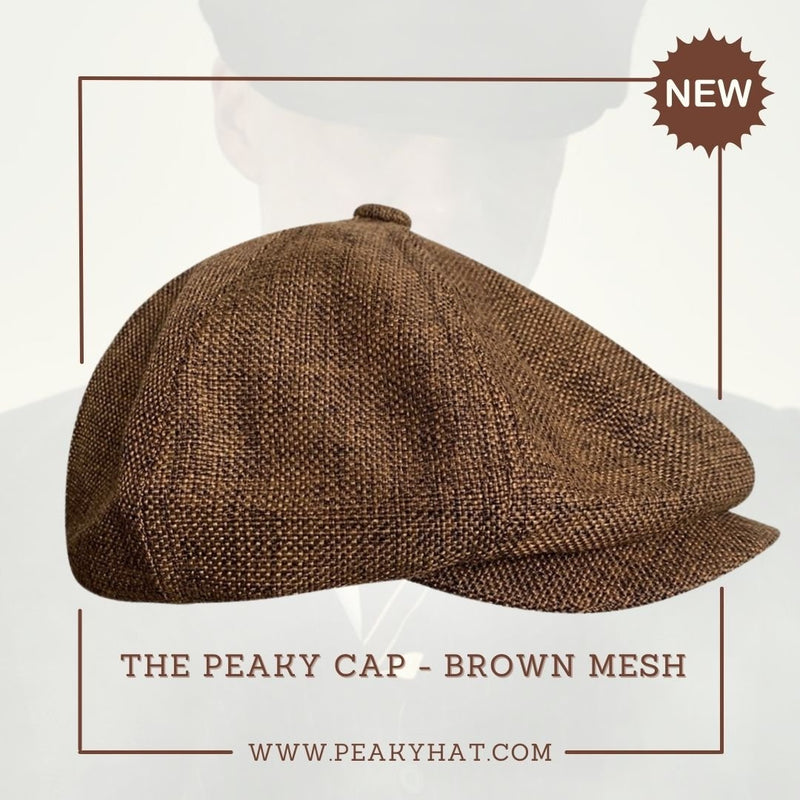 The Peaky Cap - Peaky Hat - Made by Peaky Hat - Brown Mesh - 