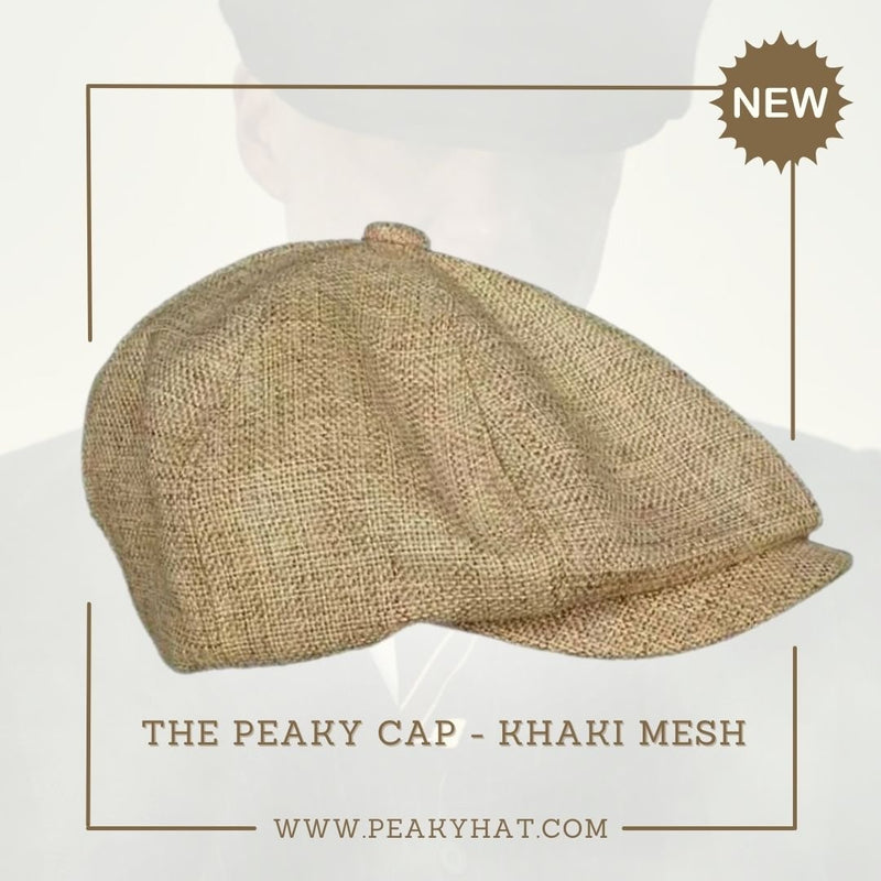 The Peaky Cap - Peaky Hat - Made by Peaky Hat - Khaki Mesh - 
