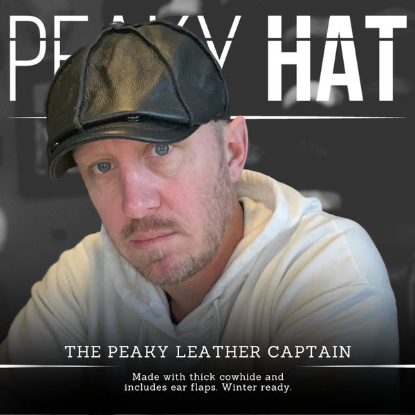 The Peaky Leather Captain - Peaky Hat - Picked by Peaky Hat - Black - 