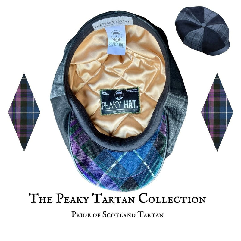 The Peaky Tartan Collection - Gray Highlander - Peaky Hat - Made by Peaky Hat - with Pride of Scotland Tartan - 
