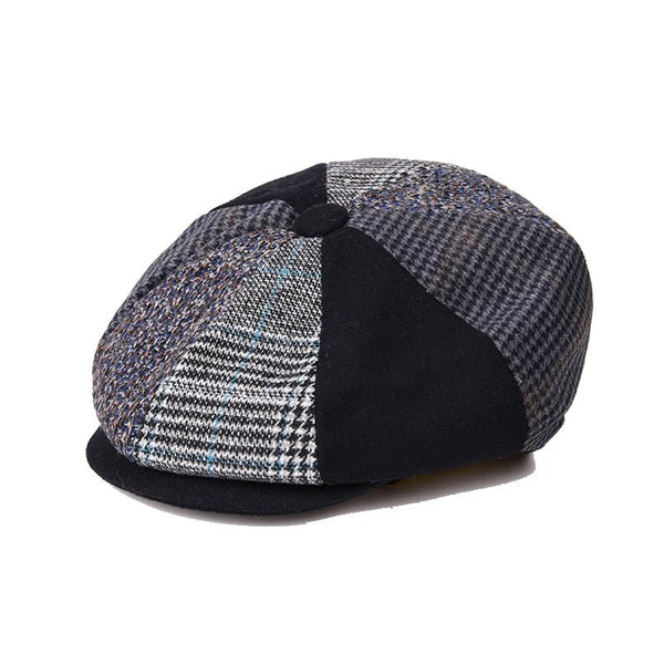 The Peaky Vintage Spliced Octagon - Peaky Hat - Picked by Peaky Hat - Black - 