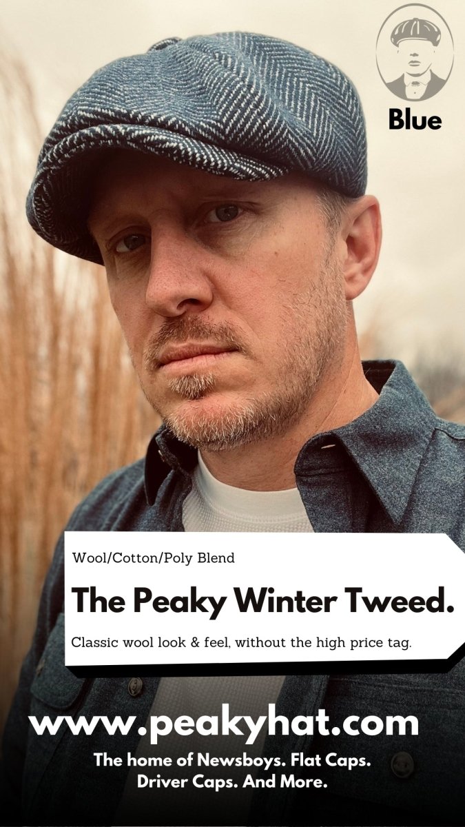 The Peaky Winter Tweed - Peaky Hat - Made by Peaky Hat - Blue - 